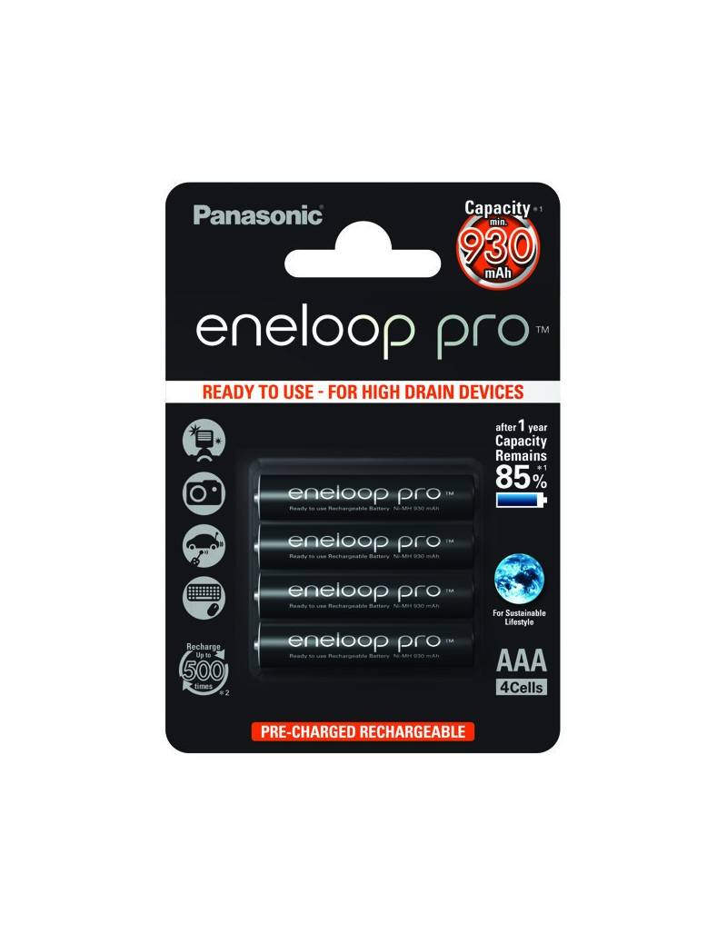 Set acumulatori AAA NIMH 930mAh R3 Eneloop Panasonic 4buc