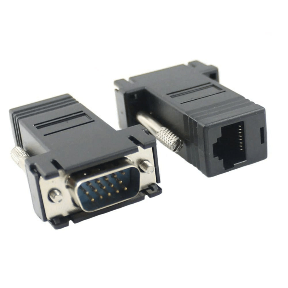 Set adaptor VGA tata la VGA tata prin cablu RJ45 2buc maxim 20m