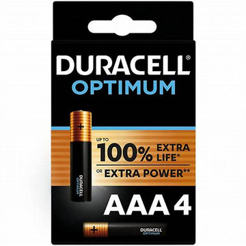 Set baterii alcaline AAA R03 DURACELL OPTIMUM 4buc MX2400