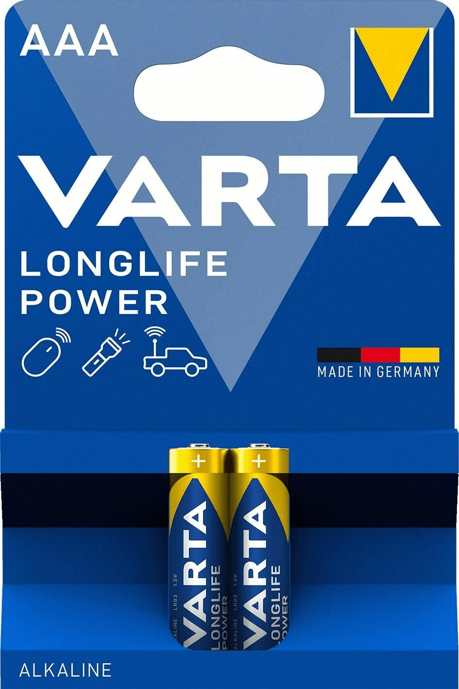 Set baterii alcaline R3 AAA 2buc/blister Longlife Power Varta