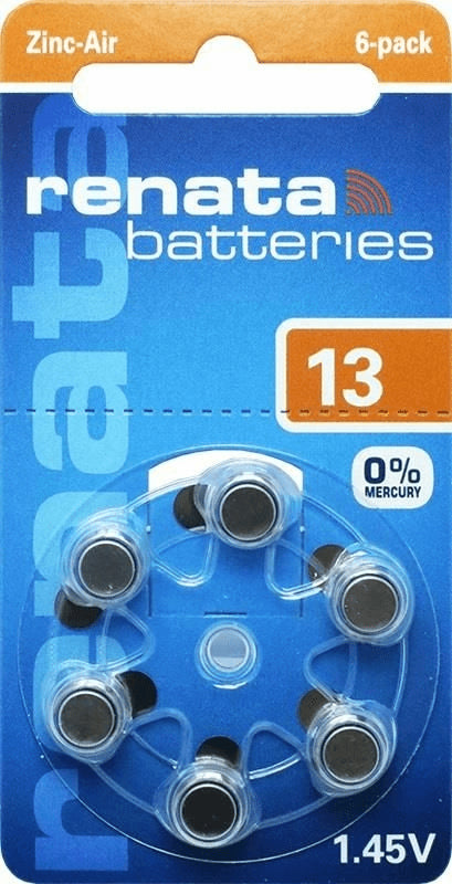 Set baterii auditive 13 ZA13 PR48 Renata 6buc/blister