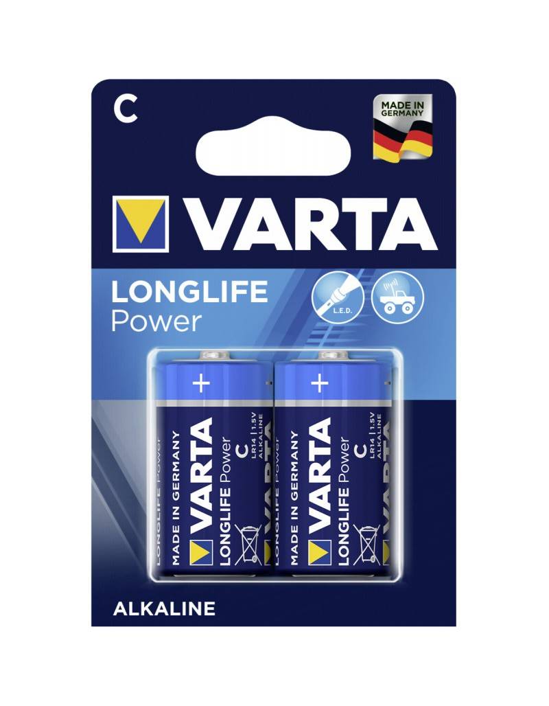 Set baterii VARTA C R14 LONGLIFE Power alcaline 2buc