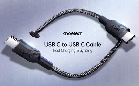 Set cabluri USB type C - USB type C 100W 3buc 1.2m +2x 2m negru Choetech MIX00108 Choetech