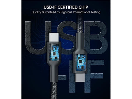 Set cabluri USB type C - USB type C 100W 3buc 1.2m +2x 2m negru Choetech MIX00108 Choetech