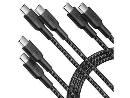 Set cabluri USB type C - USB type C 100W 3buc 1.2m +2x 2m negru Choetech MIX00108 Choetech