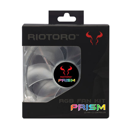 Set controller + 2 ventilatoare Riotoro Prism 120mm iluminare RGB FRGB256-168X