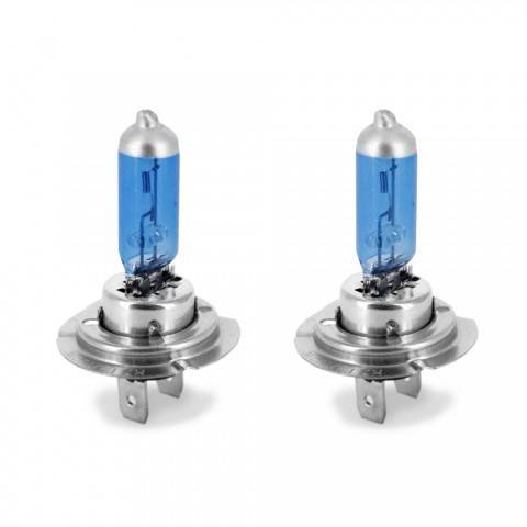 Set de 2 becuri Halogen H7 100W +130% intensitate Alb Xenon 12V Carguard