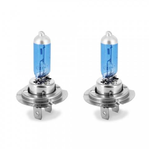 Set de 2 becuri Halogen H7 55W +50% Alb Xenon 12V Carguard