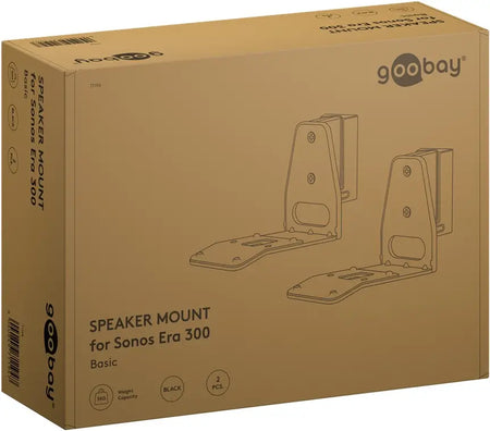 Set suport difuzor de perete Modern Sonos Era 300 Flex negru Goobay 71194