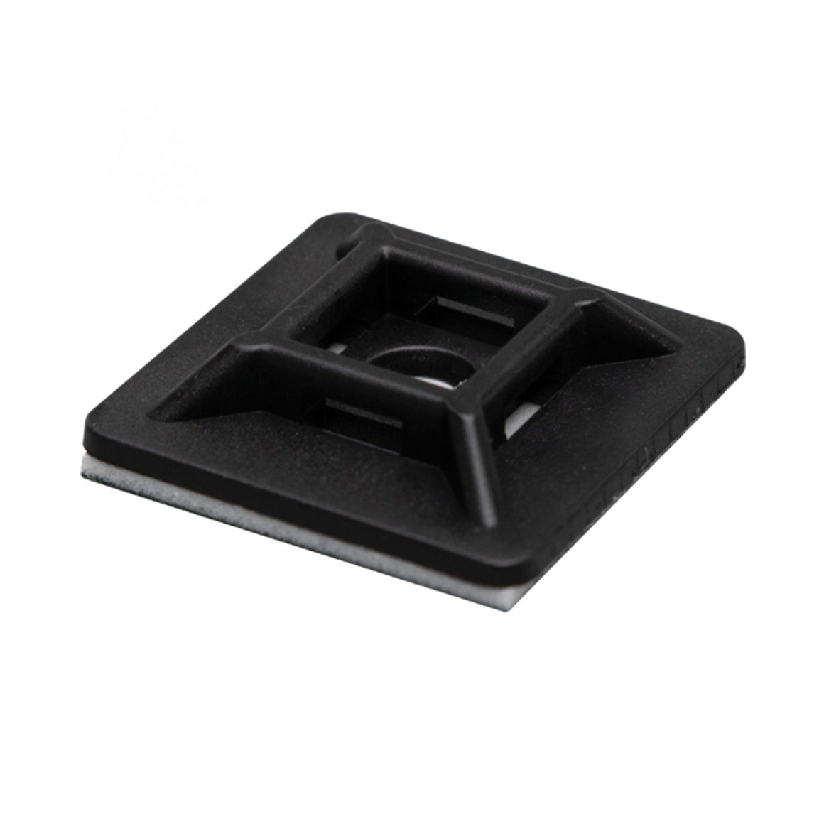 Set suporti coliere cablu 50buc 28x28mm negru utilizare in exterior/interior autoadeziv HOME