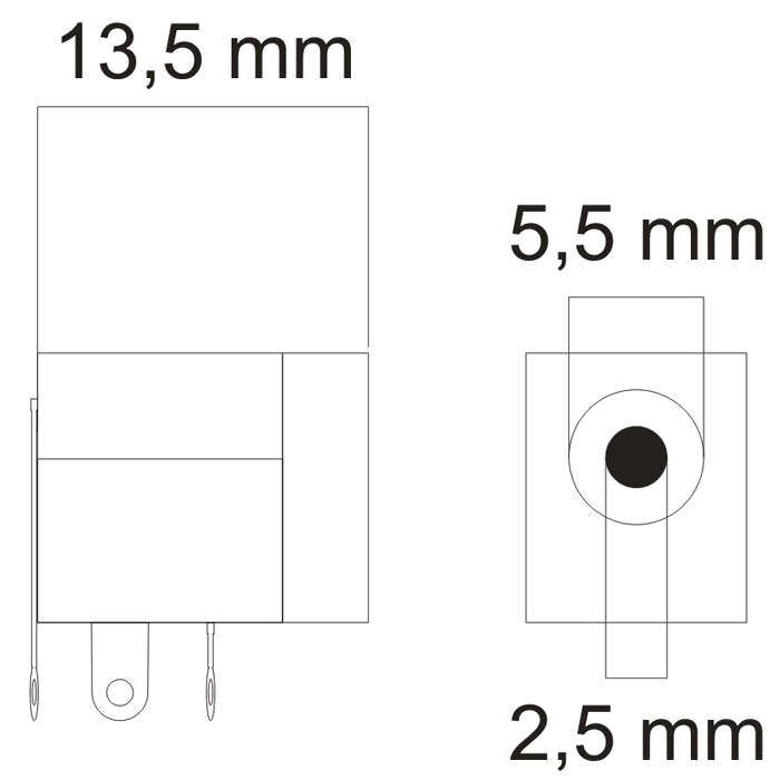 Soclu alimentare mama DC 5.5mm x 2.5mm lipire 5A CLIFF DC-10B FC68149