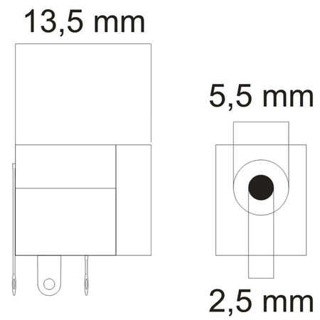 Soclu alimentare mama DC 5.5mm x 2.5mm lipire 5A CLIFF DC-10B FC68149