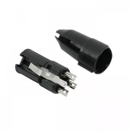 Soclu XLR 3 poli cu lipire cu fleaca de prindere protectie pentru cablu