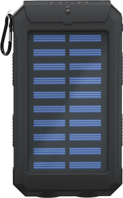 Solar PowerBank 8000mAh cu lanterna LED busola rezistent la socuri si apa Goobay