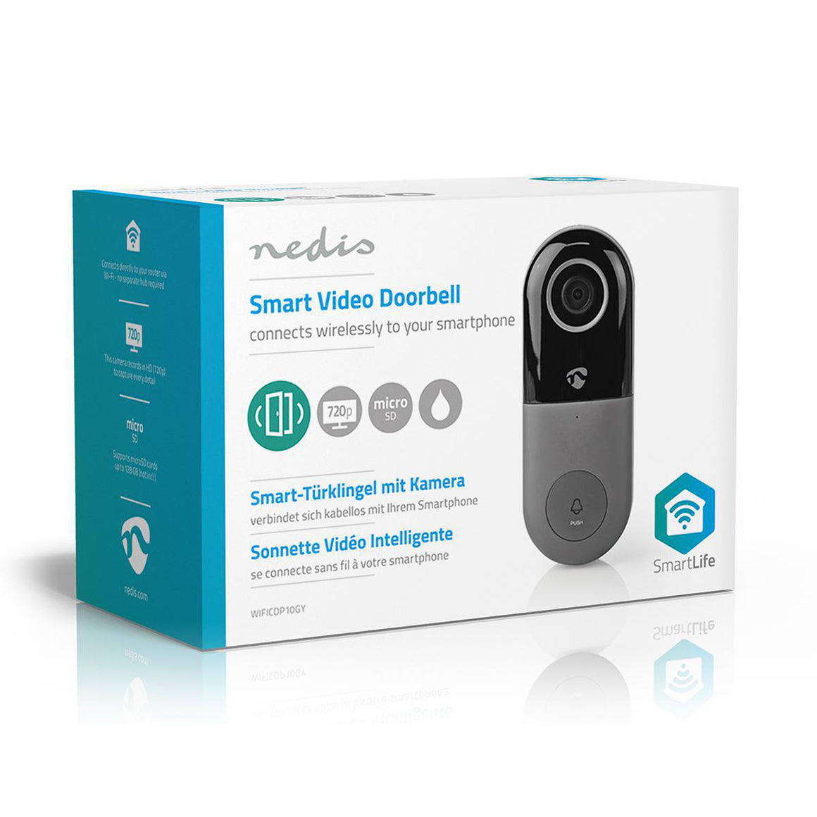 Sonerie Smart Video Wi-Fi HD 720p Nedis