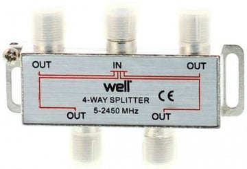 Splitter CATV 4 iesiri 5-2450Mhz Well