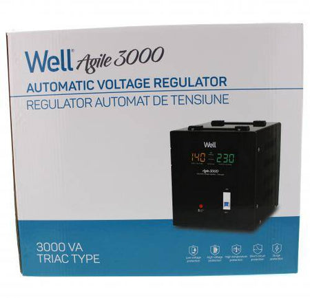 Stabilizator automat de tensiune Agile 3000VA/2100W Well