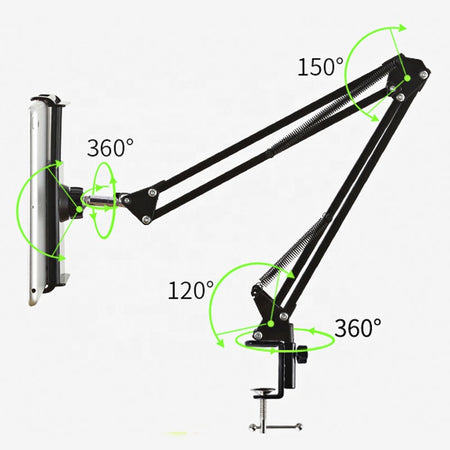 Stand pentru tableta cu brat dublu 33+33cm