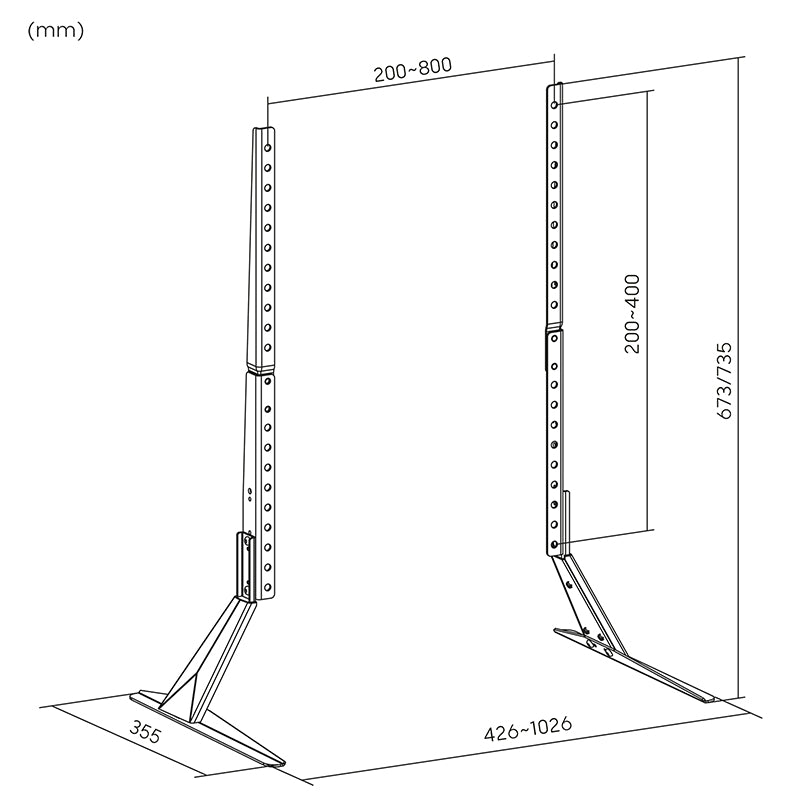 Stand picioare TV LED 23"-75" 40KG Kruger&Matz KM1309