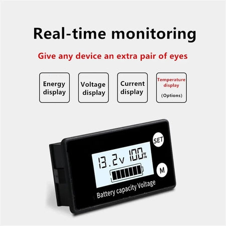 SUPNOVA LCD voltmetru DC 8V-100V cu doua fire Voltmetru digital DC