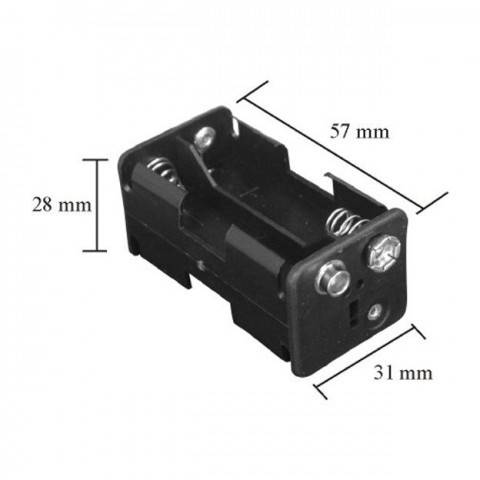 Suport baterii 4x AA cu mufa de conectare 9V