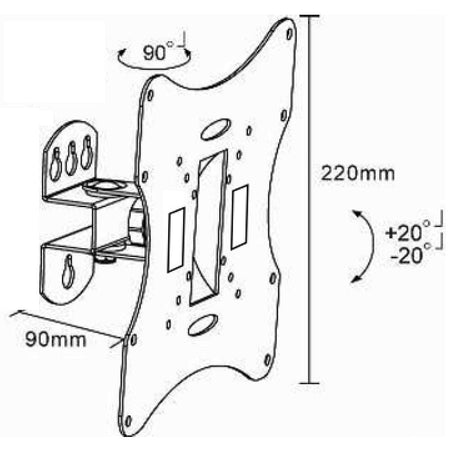 Suport Goobay TV LCD LED 58-107cm 42 inch maxim