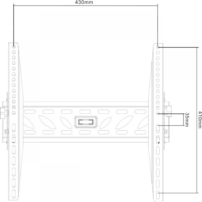 Suport LCD TV 32-55 inch negru BASIC Cabletech