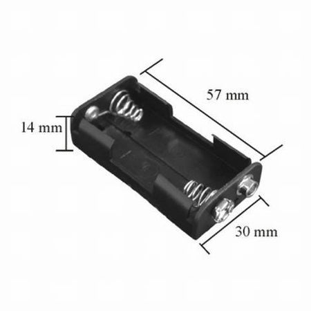 Suport pentru baterii 2buc AA cu mufa de conectare 9V