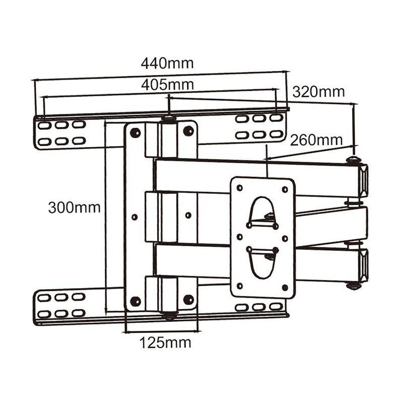 Suport Plasma / LCD negru Cabletech