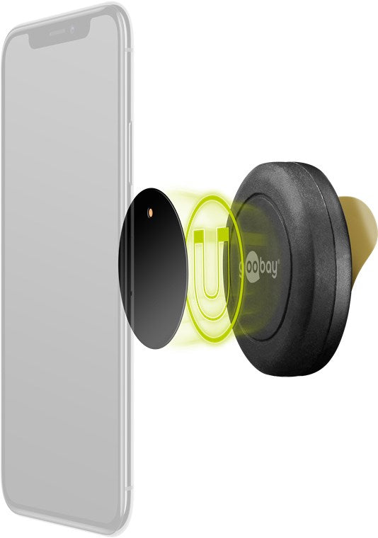 Suport telefon 45mm MAGNETIC cu dublu-adeziv Goobay