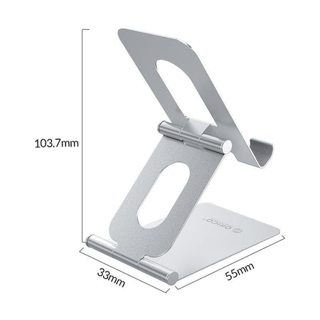 Suport telefon argintiu Orico LST-S1 104x55x33 mm