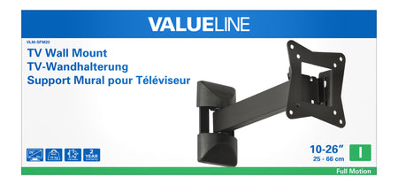 Suport TV de fixare pe perete 10-26" 25-66cm 15kg VALUELINE