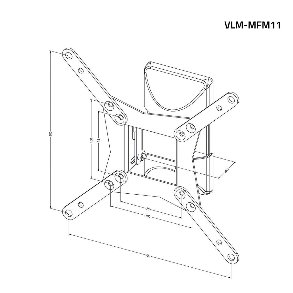 Suport TV de fixare pe perete 10-32" 25-82cm 30kg VALUELINE