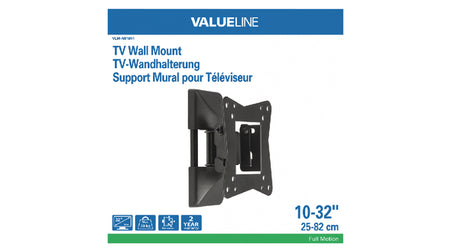 Suport TV de fixare pe perete 10-32" 25-82cm 30kg VALUELINE