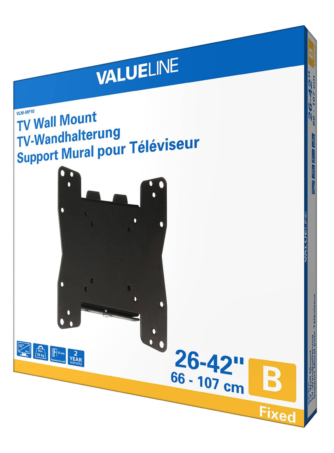 Suport TV de perete 26-42"/66-107cm 35kg Valueline