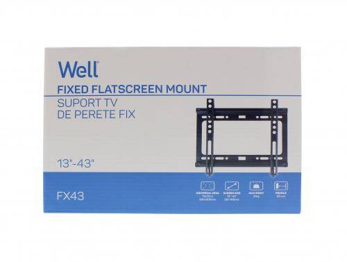 Suport TV LCD de perete 13"-43" fix Well FX43