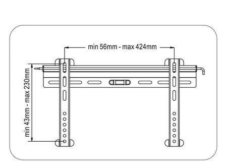 Suport universal pentru LCD TV 23-58 inch 147cm max 45kg Goobay