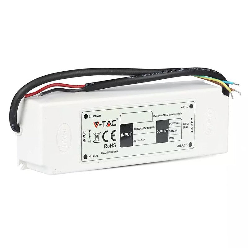 Sursa alimentare banda LED 12V 12.5A 150W IP67 V-TAC