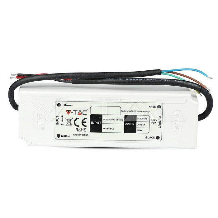 Sursa alimentare banda LED 12V 12.5A 150W IP67 V-TAC