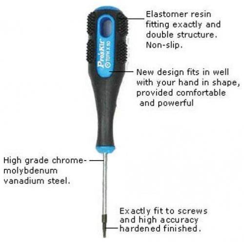 Surubelnita Torx T6Hx50mm ProsKit Cr-Ni-Mo 138x88x50mm