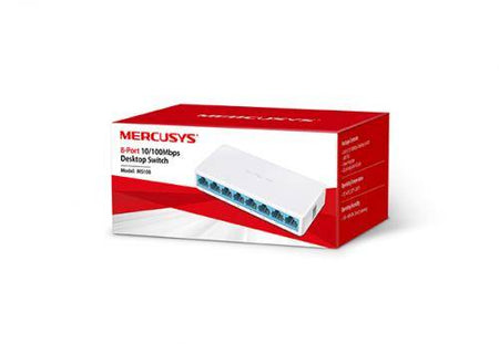 Switch Desktop 8 porturi 10/100Mbps Mercusys MS108