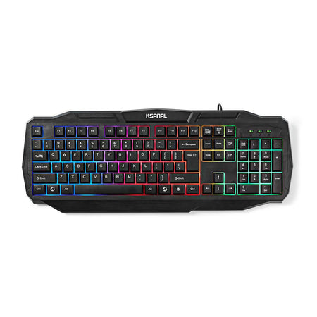 Tastatura Gaming cu fir USB 2.0 US International negru Nedis