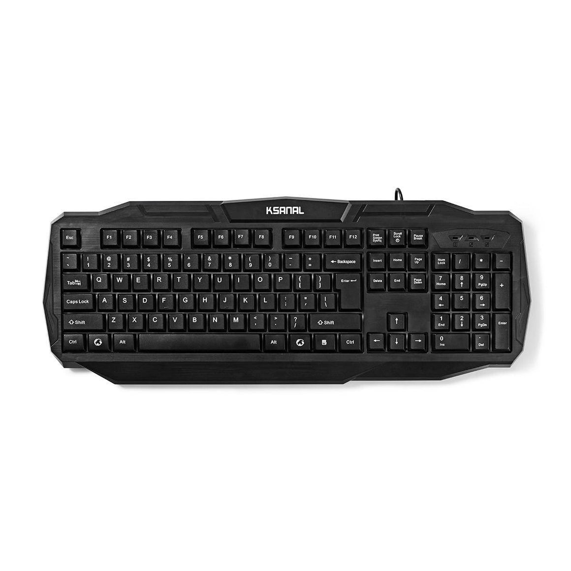 Tastatura Gaming cu fir USB 2.0 US International negru Nedis