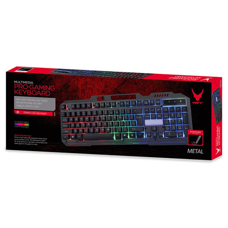 Tastatura gaming multimedia USB iluminare fundal LED Varr