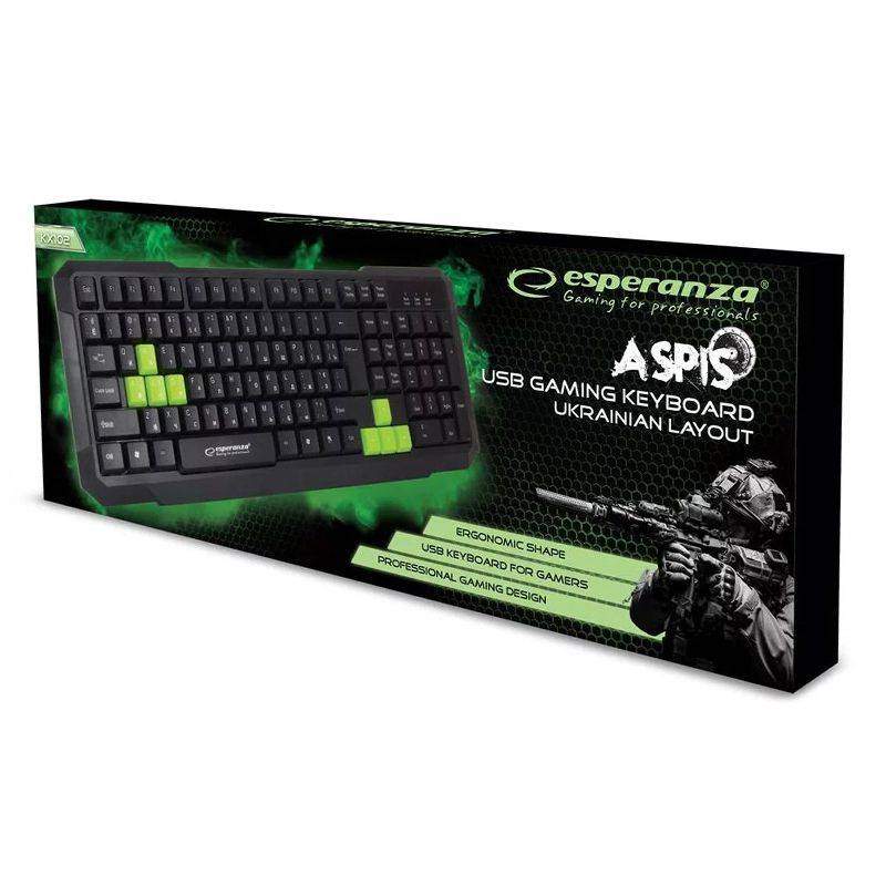 Tastatura gaming verde ASPIS ESPERANZA