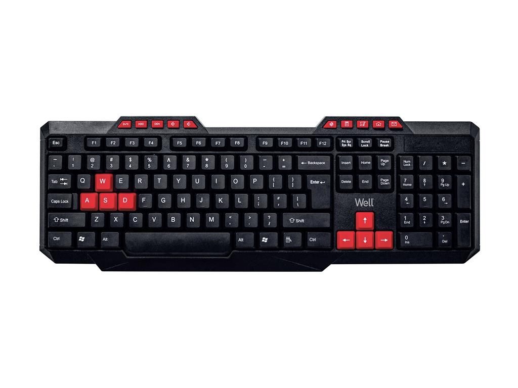 Tastatura USB multimedia Well KU003 negru