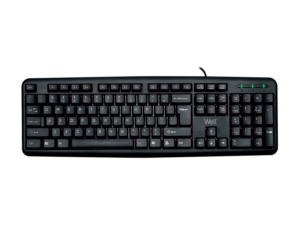 Tastatura USB Well KU002 negru