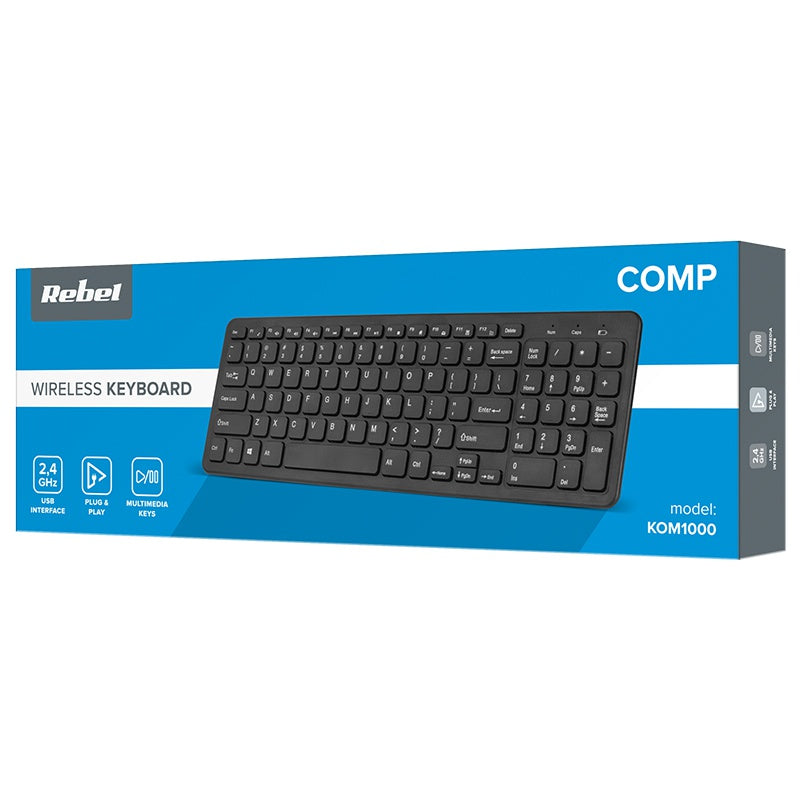 Tastatura wireless USB 2.0 2x AAA WDK500 REBEL