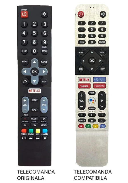 Telecomanda compatibila pentru televizor Utok U40FHD5 U43UHD1 U50UHD1 U55UHD1 ER 1292-N MFY 1282 (362-3)