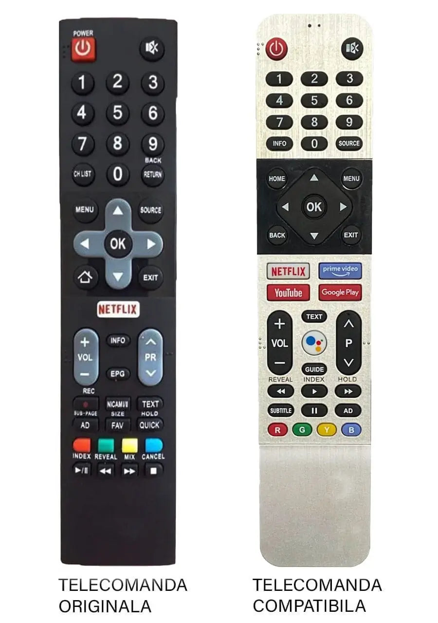 Telecomanda compatibila pentru televizor Utok U40FHD5 U43UHD1 U50UHD1 U55UHD1 ER 1292-N MFY 1282 (362-3)